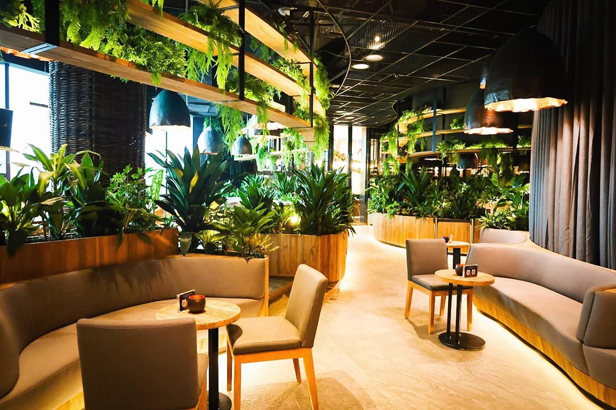 Dusit Thani Laguna Singapore Eksteriør bilde Interior of a Starbucks Reserve store in Shanghai, China